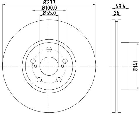 Mintex MDC1694 - Discofreno autozon.pro