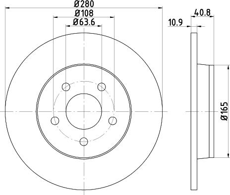 Mintex MDC1643 - Discofreno autozon.pro