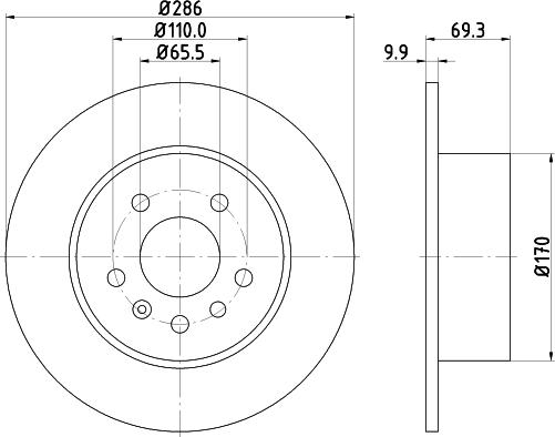 Mintex MDC1045 - Discofreno autozon.pro