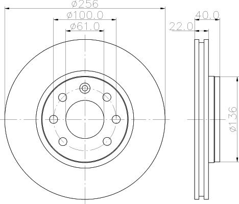 Mintex MDC1060 - Discofreno autozon.pro