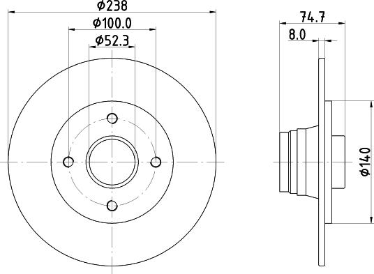 Mintex MDC1013 - Discofreno autozon.pro