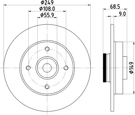 Mintex MDC1860 - Discofreno autozon.pro