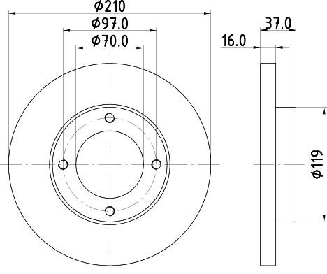 Mintex MDC1284 - Discofreno autozon.pro