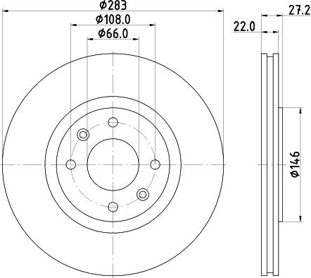 Mintex MDC814 - Discofreno autozon.pro