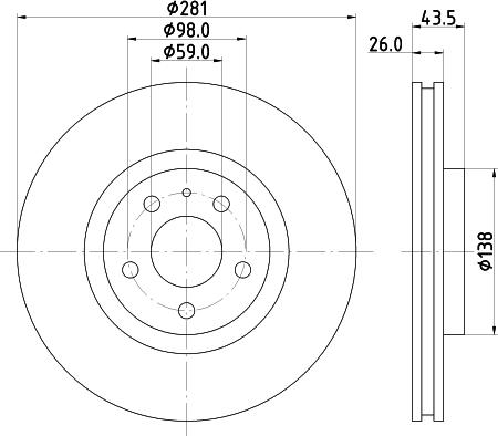 Mintex MDC810 - Discofreno autozon.pro