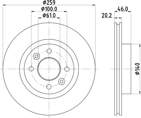 Mintex MDC366 - Discofreno autozon.pro