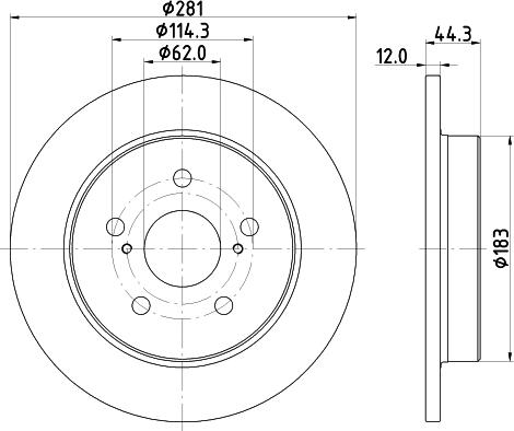 Mintex MDC2912C - Discofreno autozon.pro