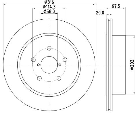 Mintex MDC2554 - Discofreno autozon.pro