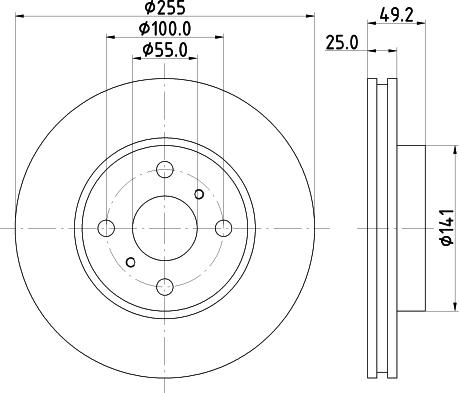 Mintex MDC2560 - Discofreno autozon.pro