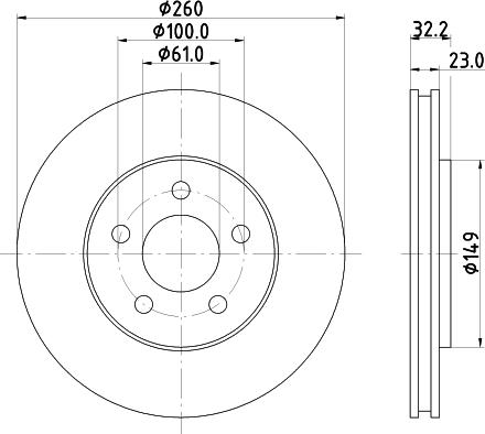 Mintex MDC2643 - Discofreno autozon.pro