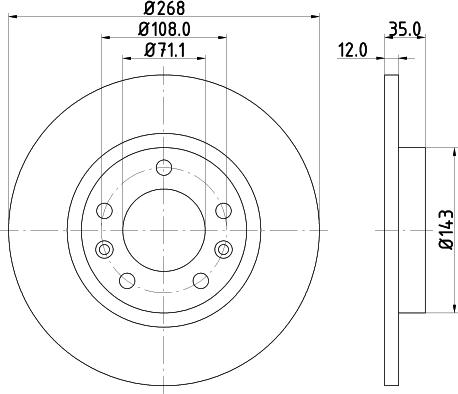 Mintex MDC2608 - Discofreno autozon.pro