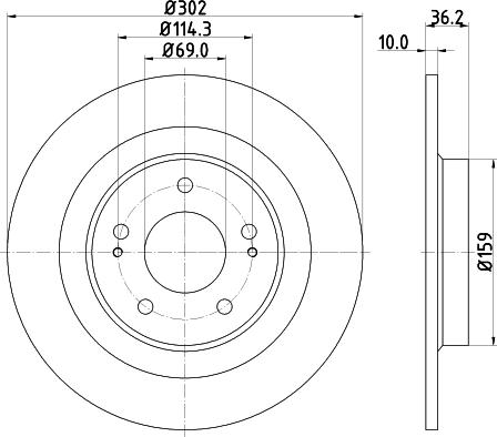 Mintex MDC2602 - Discofreno autozon.pro