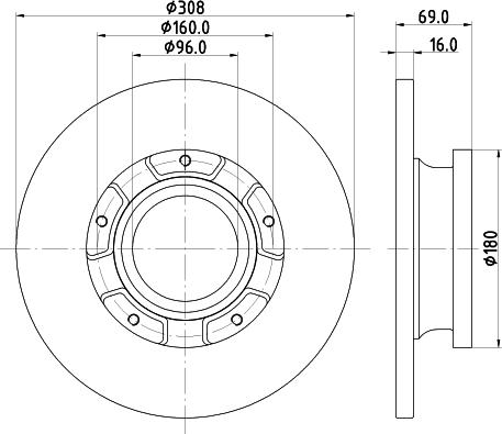 Mintex MDC2810C - Discofreno autozon.pro