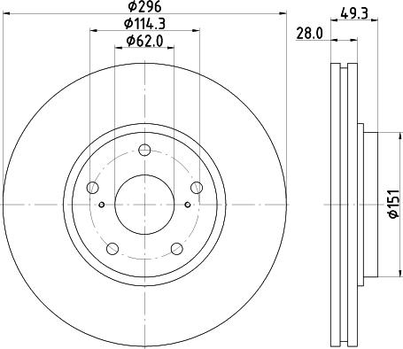 Mintex MDC2316 - Discofreno autozon.pro