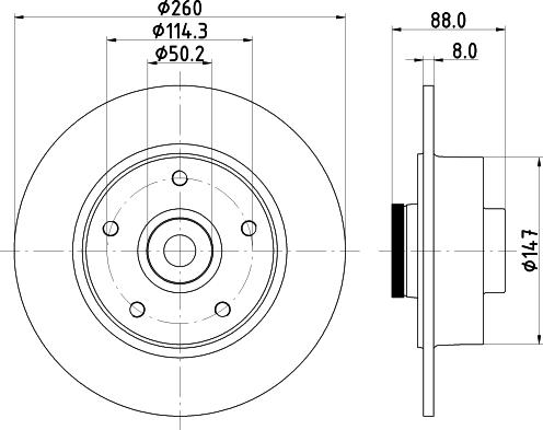 Mintex MDC2374 - Discofreno autozon.pro