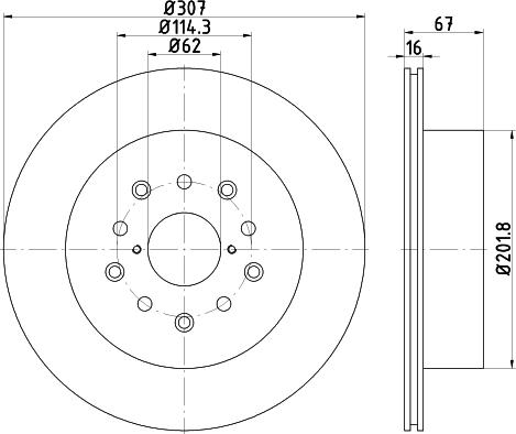 Mintex MDC2371 - Discofreno autozon.pro