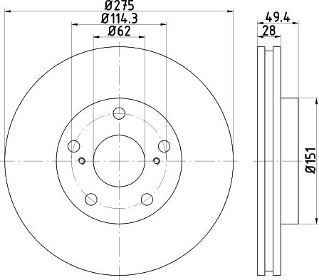 Mintex MDC2257 - Discofreno autozon.pro