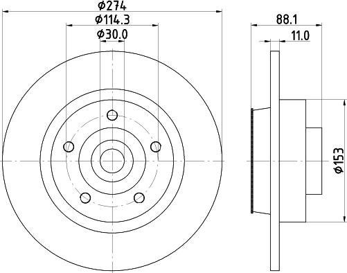 Mintex MDC2284 - Discofreno autozon.pro