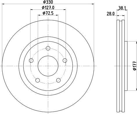 Mintex MDC2721 - Discofreno autozon.pro