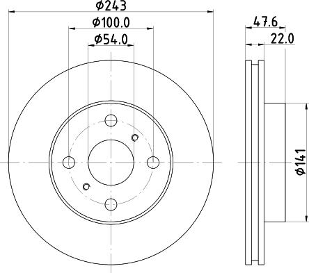 Mintex MDC719 - Discofreno autozon.pro