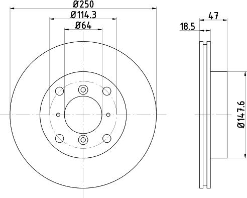 Mintex MDC715 - Discofreno autozon.pro