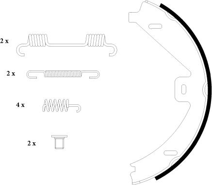 Mintex MFR624 - Kit ganasce, Freno stazionamento autozon.pro