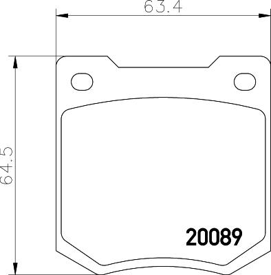 Mintex MGB535 - Kit pastiglie freno, Freno a disco autozon.pro