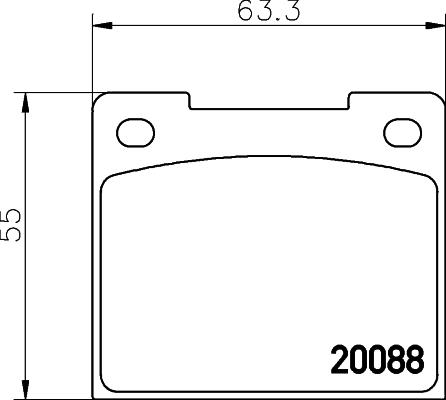 Mintex MGB533 - Kit pastiglie freno, Freno a disco autozon.pro