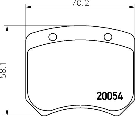 Mintex MLB20 - Kit pastiglie freno, Freno a disco autozon.pro