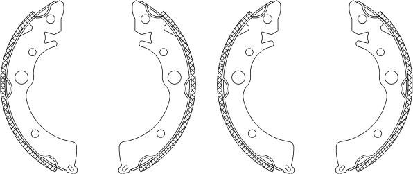 Mintex MSK094 - Kit ganasce freno autozon.pro