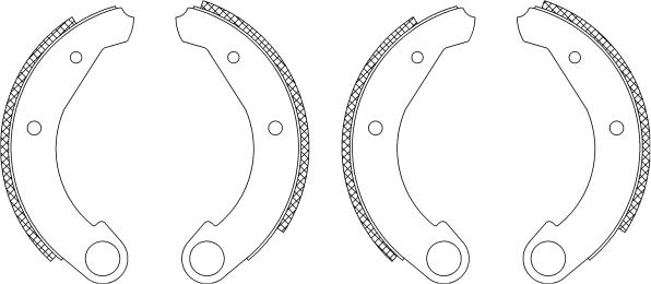 Mintex MSK008 - Kit ganasce freno autozon.pro