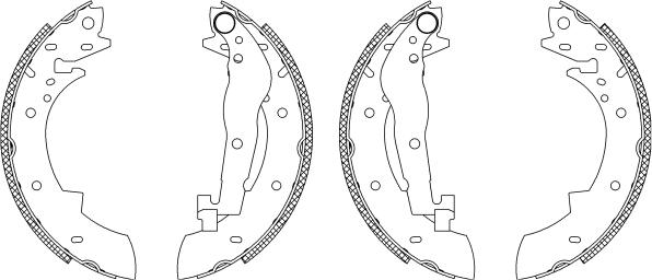 Mintex MSK013 - Kit ganasce freno autozon.pro