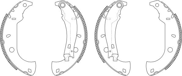 Mintex MSK197 - Kit ganasce freno autozon.pro