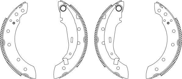 Mintex MSK155 - Kit ganasce freno autozon.pro