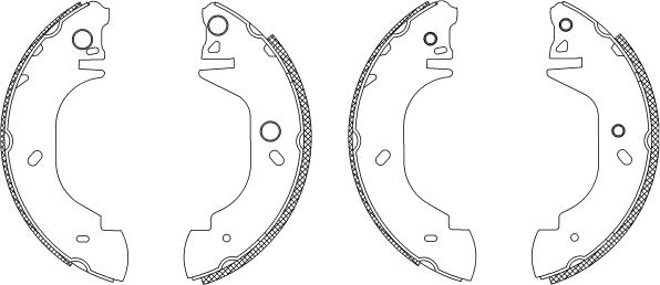 Mintex MSK217 - Kit ganasce freno autozon.pro