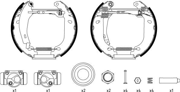 Mintex MSP080 - Kit ganasce freno autozon.pro