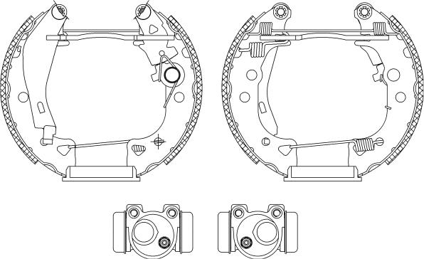 Mintex MSP082 - Kit ganasce freno autozon.pro