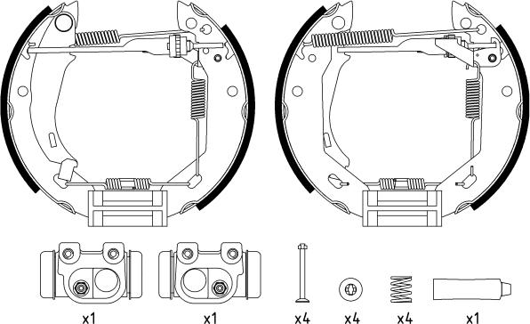 Mintex MSP076 - Kit ganasce freno autozon.pro