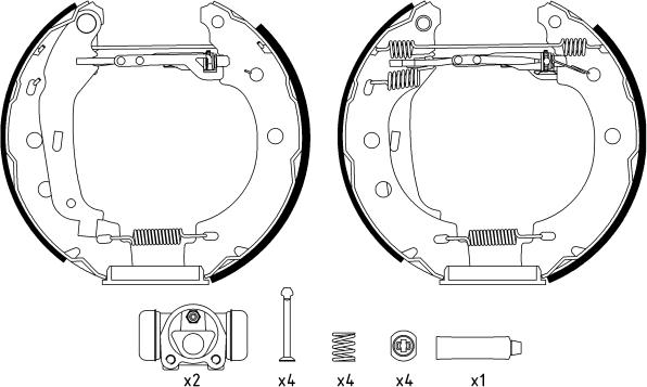 Mintex MSP145 - Kit ganasce freno autozon.pro