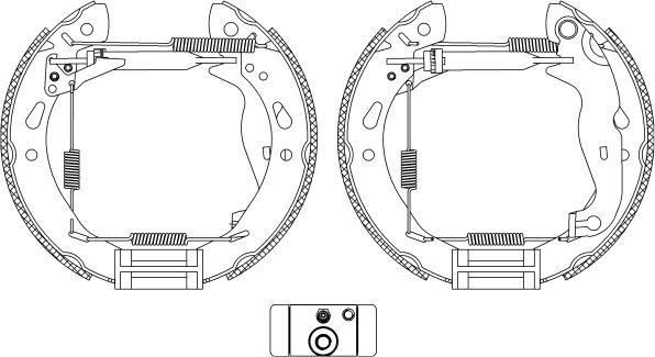 Mintex MSP336 - Kit ganasce freno autozon.pro