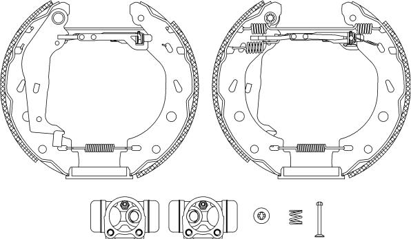 Mintex MSP250 - Kit ganasce freno autozon.pro