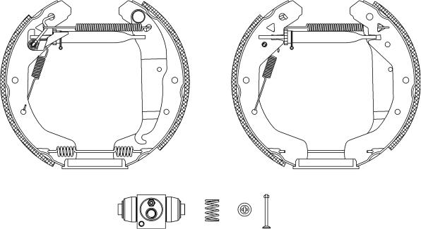 Mintex MSP282 - Kit ganasce freno autozon.pro