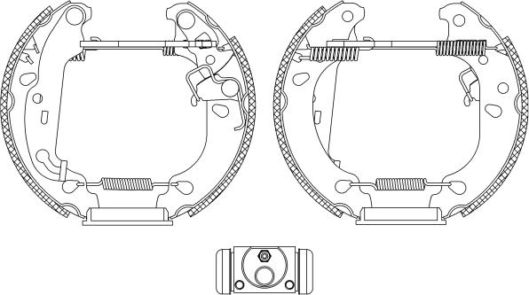 Mintex MSP234 - Kit ganasce freno autozon.pro