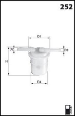 MISFAT E115 - Filtro carburante autozon.pro