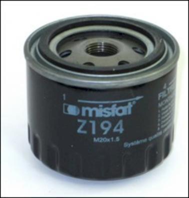 MISFAT Z194 - Filtro olio autozon.pro