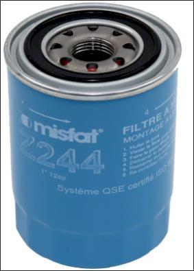 MISFAT Z244 - Filtro olio autozon.pro