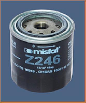 MISFAT Z246 - Filtro olio autozon.pro