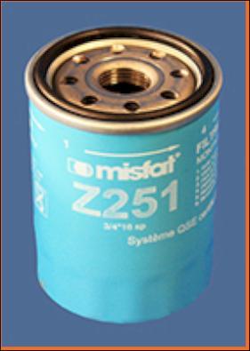 MISFAT Z251 - Filtro olio autozon.pro