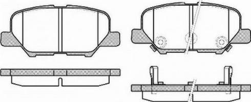 Mitsubishi 4605A998 - Kit pastiglie freno, Freno a disco autozon.pro