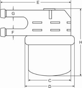 Mitsubishi MB 433774 - Filtro carburante autozon.pro